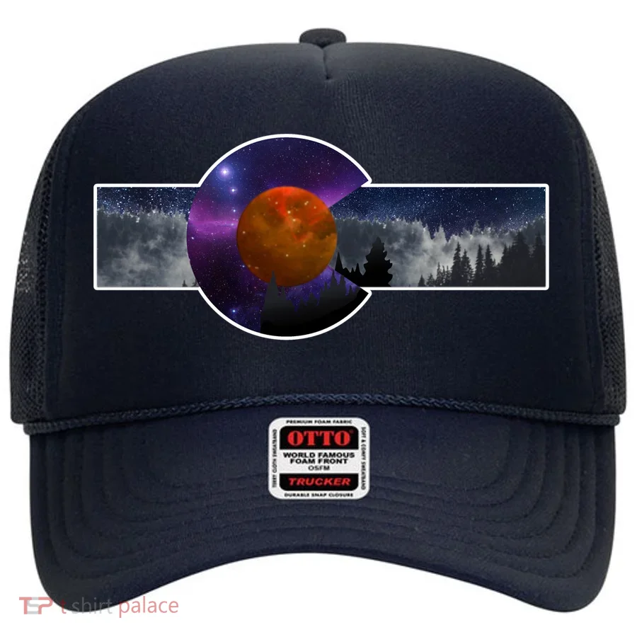 Colorado Flag Retro Mountains Wilderness Hat