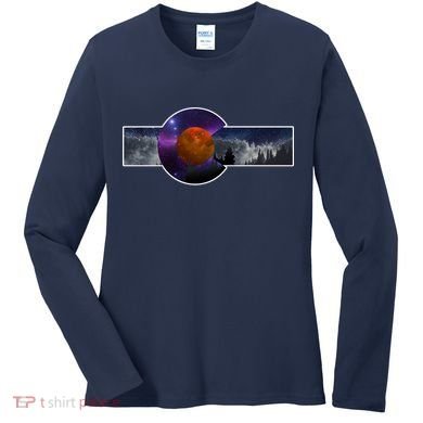 Colorado Flag Retro Mountains Wilderness Women's Long Sleeve Shirt