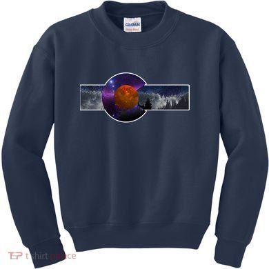 Colorado Flag Retro Mountains Wilderness Kids Sweatshirt