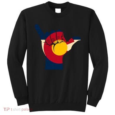 Colorado Flag Shake Hand Sign  Sweatshirt