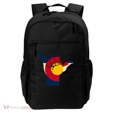 Colorado Flag Shake Hand Sign  Backpack