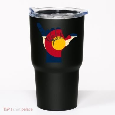 Colorado Flag Shake Hand Sign  Tumbler