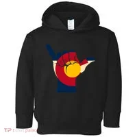 Colorado Flag Shake Hand Sign  Toddler Hoodie thumb 0