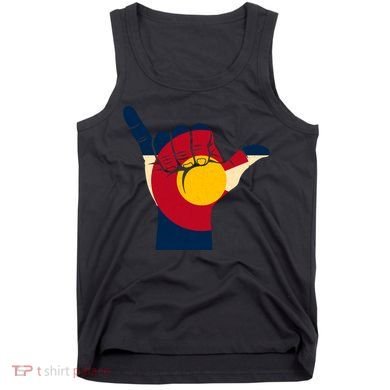 Colorado Flag Shake Hand Sign  Tank Top