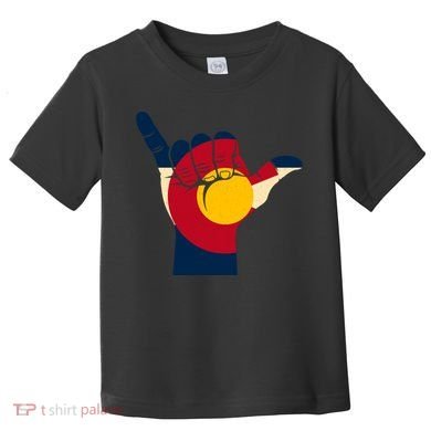 Colorado Flag Shake Hand Sign  Toddler T-Shirt