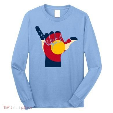 Colorado Flag Shake Hand Sign  Long Sleeve Shirt