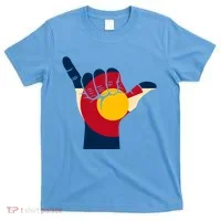 Colorado Flag Shake Hand Sign  T-Shirt thumb 0