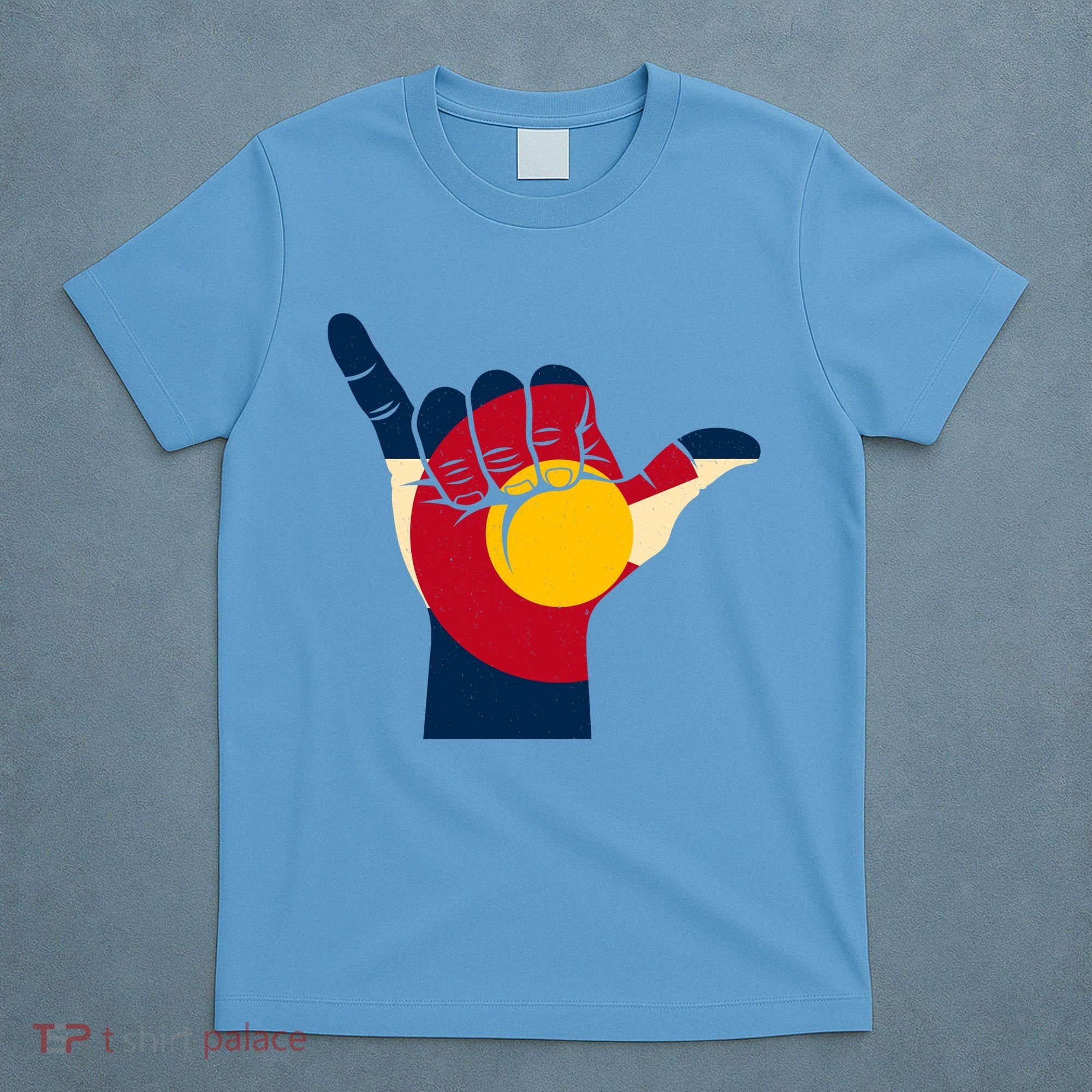 Colorado Flag Shake Hand Sign  T-Shirt