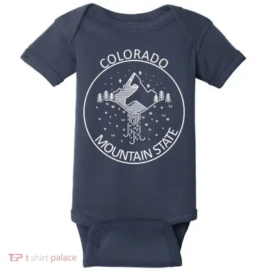 Colorado Mountain State Emblem Baby Bodysuit