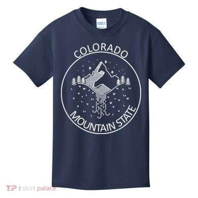 Colorado Mountain State Emblem Kids T-Shirt