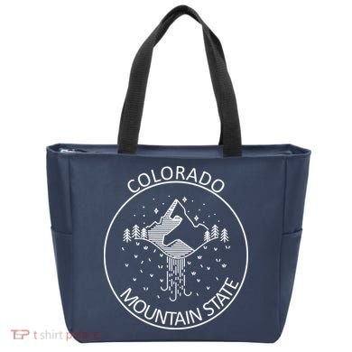 Colorado Mountain State Emblem Tote Bag
