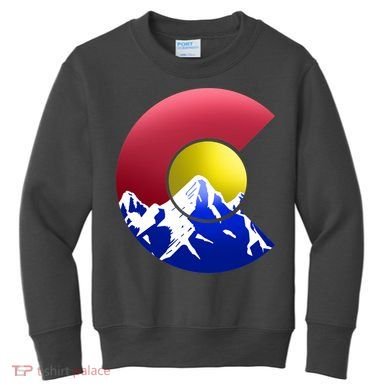 Colorado Mountains Kids Sweatshirt