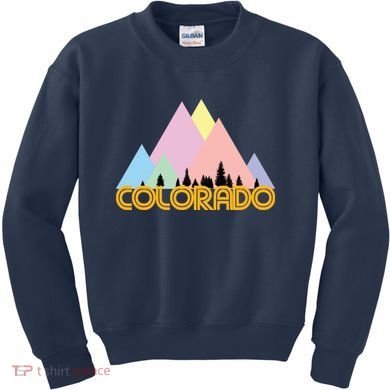 Colorado Mountains Logo Kids Sweatshirt