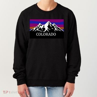 Colorado Mountains Outdoor Flag MCMA Women's Sweatshirt
