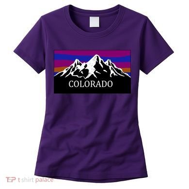 Colorado Mountains Outdoor Flag MCMA Women's T-Shirt