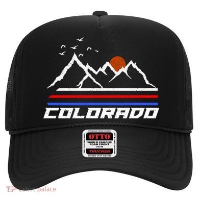 Colorado Mountains Retro Vintage Hat