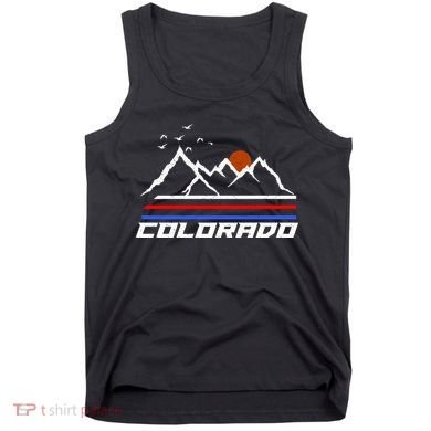 Colorado Mountains Retro Vintage Tank Top