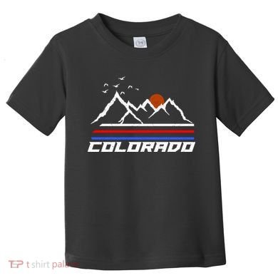 Colorado Mountains Retro Vintage Toddler T-Shirt