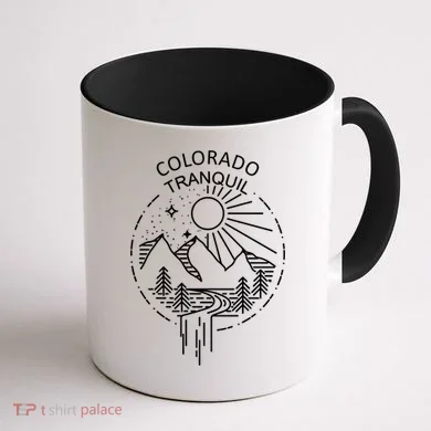 Colorado Tranquil Mountains Coffee Mug back