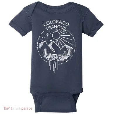 Colorado Tranquil Mountains Baby Bodysuit