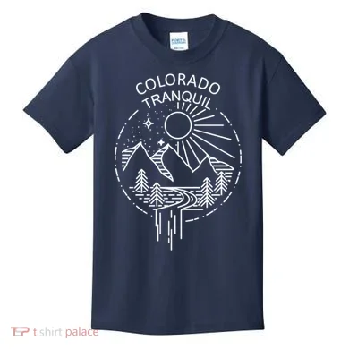 Colorado Tranquil Mountains Kids T-Shirt
