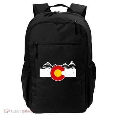 Colorado Wilderness Mountains Flag Backpack