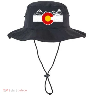 Colorado Wilderness Mountains Flag Bucket Hat