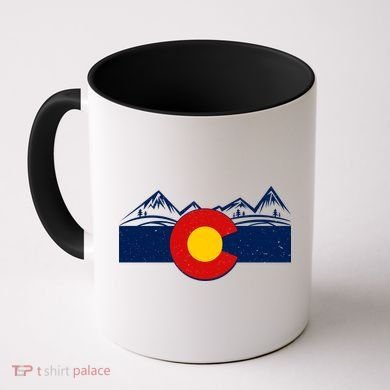 Colorado Wilderness Mountains Flag Coffee Mug