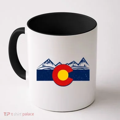Colorado Wilderness Mountains Flag Coffee Mug