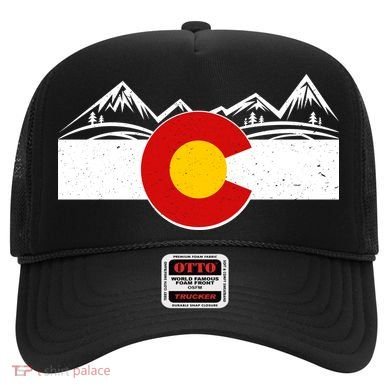 Colorado Wilderness Mountains Flag Hat