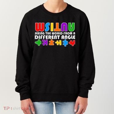 Colorful - Autism Awareness - Seeing The World From A Different Angle Women's Sweatshirt