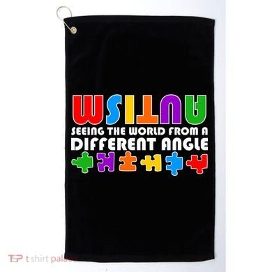 Colorful - Autism Awareness - Seeing The World From A Different Angle Golf Towel