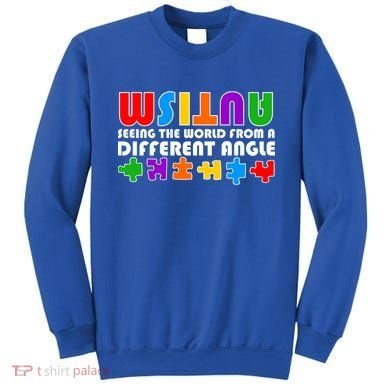 Colorful - Autism Awareness - Seeing The World From A Different Angle Sweatshirt