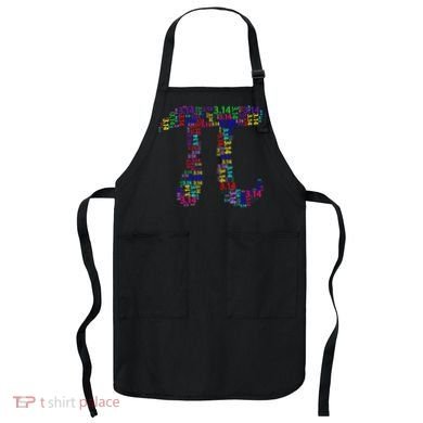 Colorful 3.14 Pi Day Mash-Up Apron
