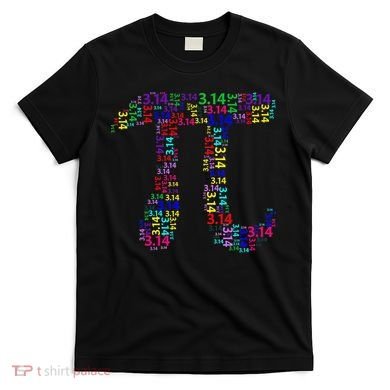 Colorful 3.14 Pi Day Mash-Up T-Shirt