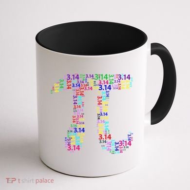 Colorful 3.14 Pi Day Mash-Up Coffee Mug back