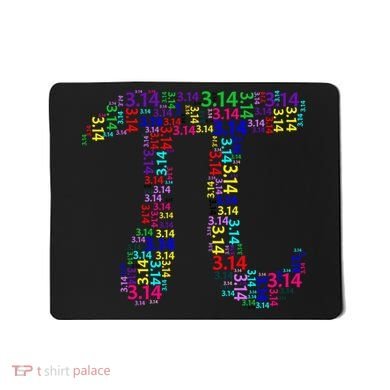 Colorful 3.14 Pi Day Mash-Up Mousepad