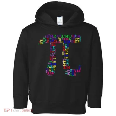 Colorful 3.14 Pi Day Mash-Up Toddler Hoodie
