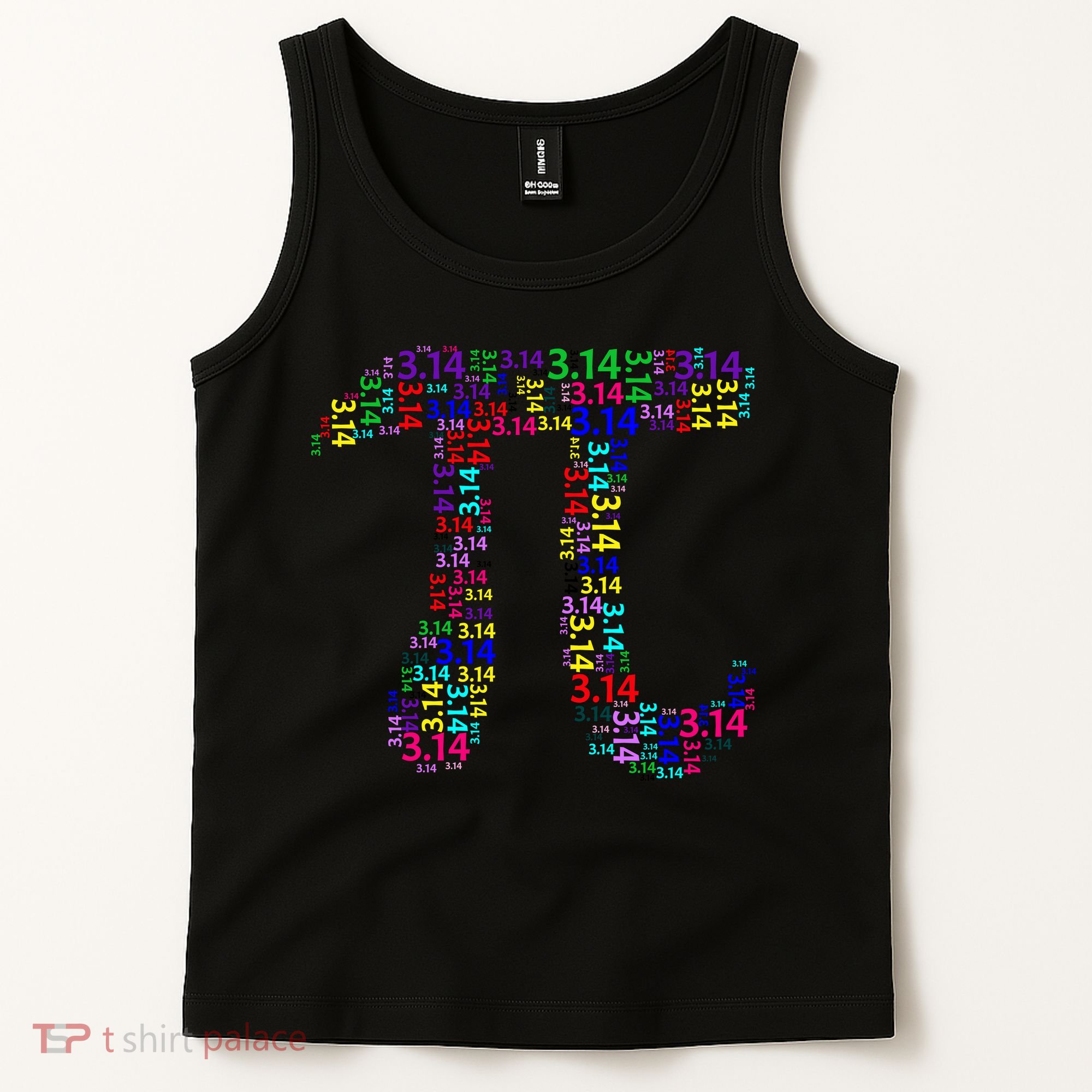 Colorful 3.14 Pi Day Mash-Up Tank Top