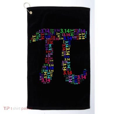 Colorful 3.14 Pi Day Mash-Up Golf Towel