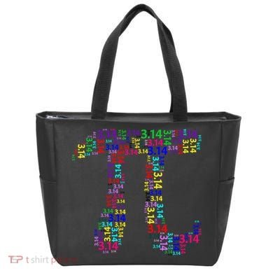 Colorful 3.14 Pi Day Mash-Up Tote Bag
