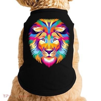 Colorful Abstract Lion Doggie Tank