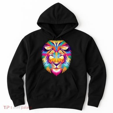 Colorful Abstract Lion Hoodie