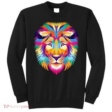 Colorful Abstract Lion Sweatshirt