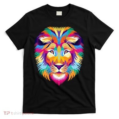 Colorful Abstract Lion T-Shirt