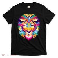 Colorful Abstract Lion T-Shirt thumb 0