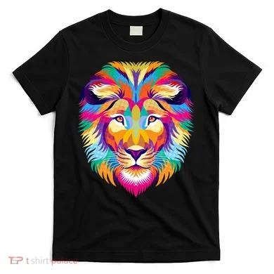 Colorful Abstract Lion T-Shirt