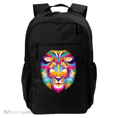 Colorful Abstract Lion Backpack