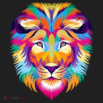 Colorful Abstract Lion 40oz Vacuum Insulated Stainless Steel Travel Tumbler