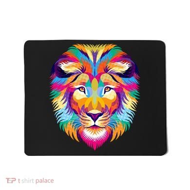 Colorful Abstract Lion Mousepad